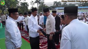 Walikota, Wakil Walikota Gubsu Melakukan Sholat idul Adha di Lap Merdeka Medan