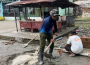 Di Balik Lelahnya Satgas: Kebaikan Jais dan Toga Gultom Menyiapkan Material dan Logistik Pembangunan Bronjong